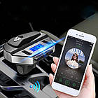 FM-модулятор з Bluetooth та USB, HER8 + Гарнітура / Автомобільний ФМ-трансмітер з MP3, WMA та FLAC, фото 3