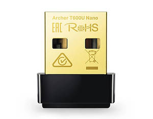 Беспроводной Wi-Fi адаптер USB TP-Link Archer T600U Nano  новый