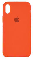Силиконовый чехол защитный "Original Silicone Case" для Iphone XS Max оранжевый