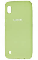 Силиконовый чехол защитный "Original Silicone Case" для Samsung A105 / A10 светло-зеленый