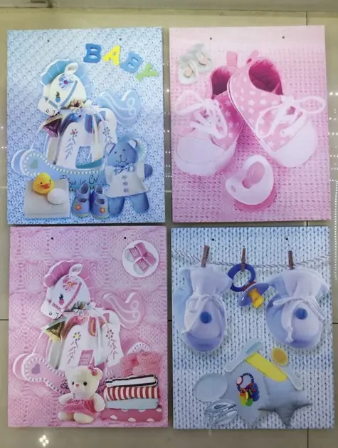 Подарунковий пакет  9468L новонароджений 31*40*12 см, фото 1