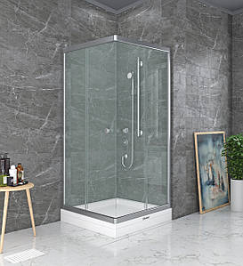 Душова кабіна Shower SHOWART TITAN 80х80х180 см без піддону матове скло розсувні двері