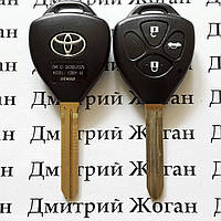 Автоключ для Toyota (Тойота) 3 - кнопки, лезвие TOY 43, 315/433 Mhz на выбор