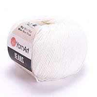 Пряжа YarnArt Jeans №01 Белый