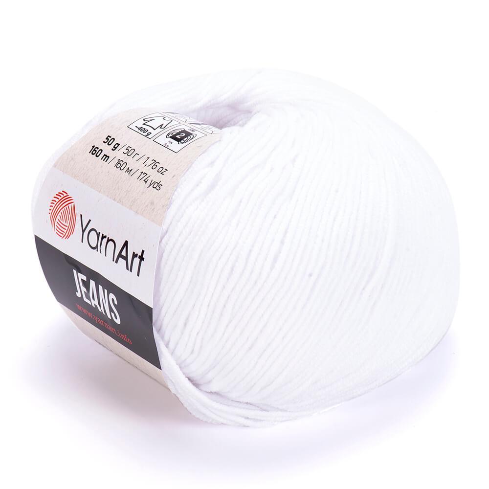 Пряжа YarnArt Jeans №62 Білий