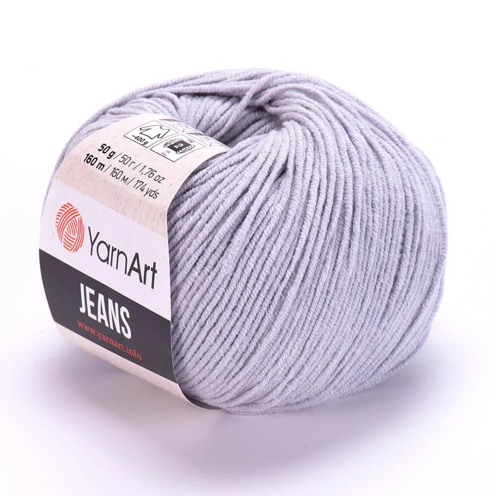 Пряжа YarnArt Jeans №80 Попелясто-сірий