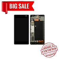 LCD Nokia Lumia 730 with touch screen and frame black (Original China)