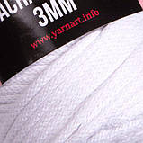 Пряжа YarnArt Macrame Cord 3 мм №751 Білий, фото 3