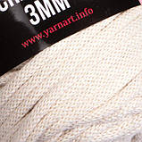 Пряжа YarnArt Macrame Cord 3 мм №752 Молочний, фото 3