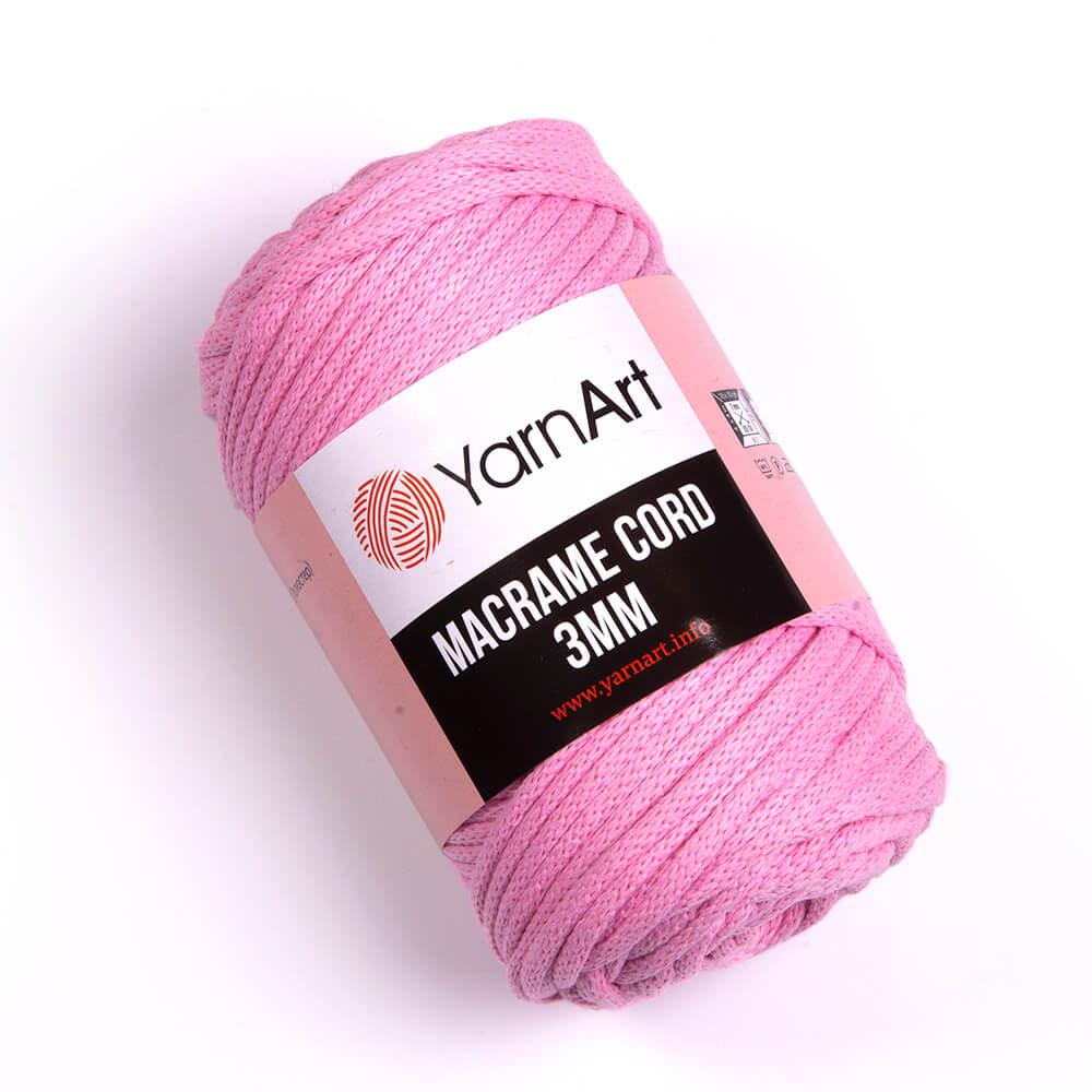 Пряжа YarnArt Macrame Cord 3 мм №762 Рожевий