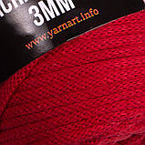 Пряжа YarnArt Macrame Cord 3 мм №773 Червоний, фото 3