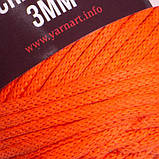Пряжа YarnArt Macrame Cord 3 мм №800 Помаранчевий, фото 3