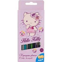 Карандаши цветные двусторонние Kite Hello Kitty , 12 шт.