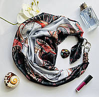 Шелковый платок "Королевский шедевр" от бренда My Scarf, подарок женщине. Премиум коллекция!