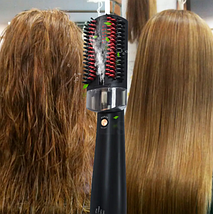 Фен Браш для вирівнювання Hair Steam Brush Infrared Spray Hot Air Comb 3в1, фото 5