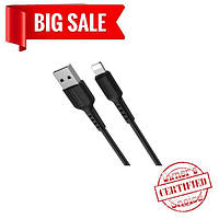 USB кабель Borofone BX16 Lightning 1m чёрный