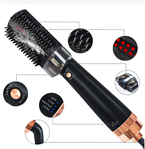 Фен Браш для вирівнювання Hair Steam Brush Infrared Spray Hot Air Comb 3в1, фото 4