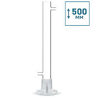 Вугільна колона 500 мм скляна