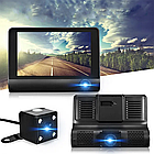 Автомобільний відеореєстратор 4", 3 камери, Full HD, SD319/z233D / Відеореєстратор з камерою заднього виду, фото 9