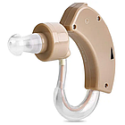 Завушний слуховий апарат з регулятором гучності, ART-8704 / Вушний підсилювач слуху / Прилад для слабочуючих, фото 2