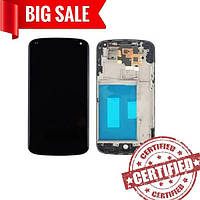 LCD LG E960 Nexus 4 with touch screen and frame black
