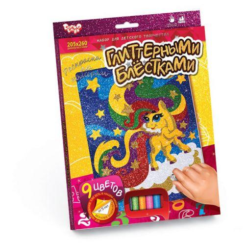 Розфарбування глітером за номерами "Поні" [tsi42448-TSI], фото 1