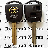 Ключ Toyota Prado, Corolla, Rav 4 (корпус Тойота Прадо, Корола, Рав 4) под 2 - кнопки, лезвие TOY43