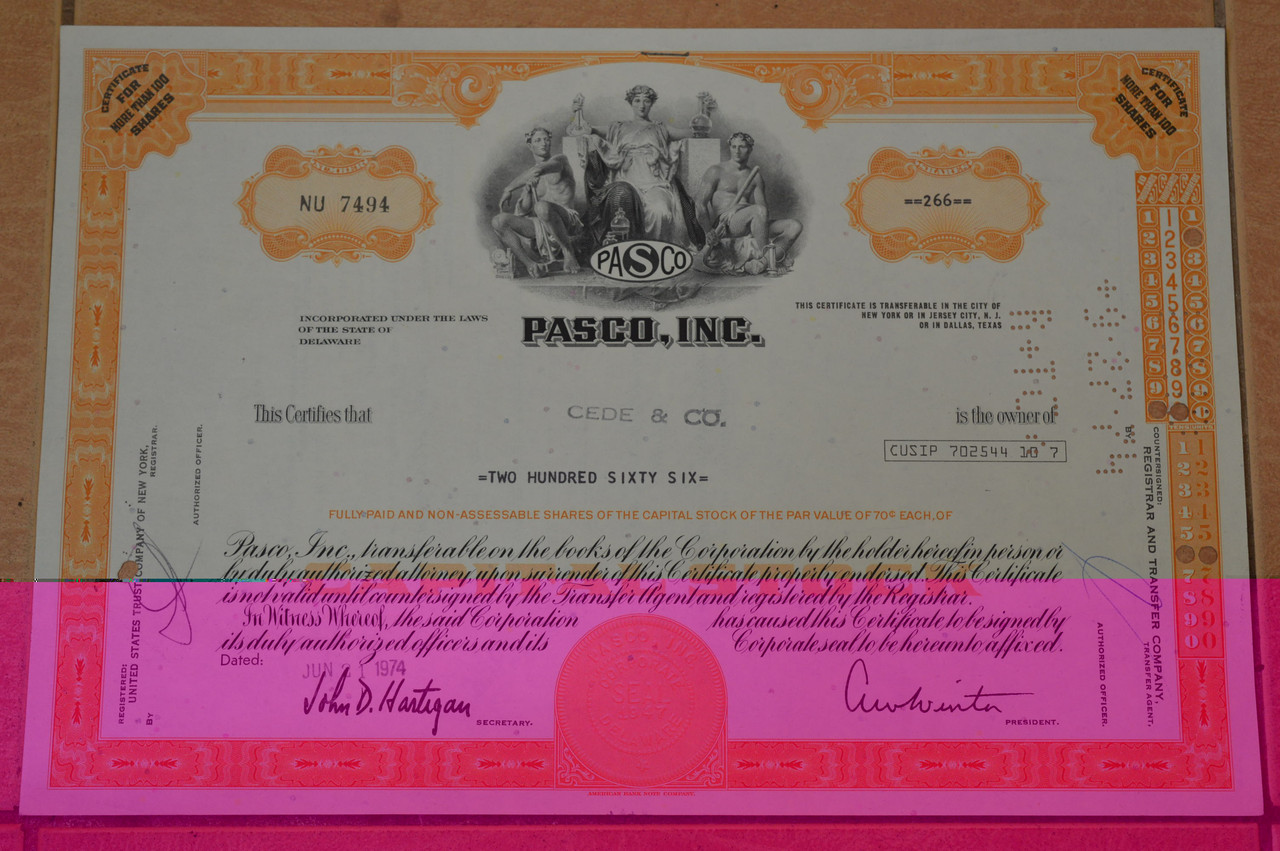 Акція. США. 1974гід No7494 (Б-1)