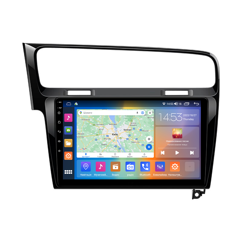 Штатна магнітола Lesko 10" Volkswagen Golf VII 2012-2017 2/32 Gb CarPlay 4G Wi-Fi GPS Prime (9655-48274)