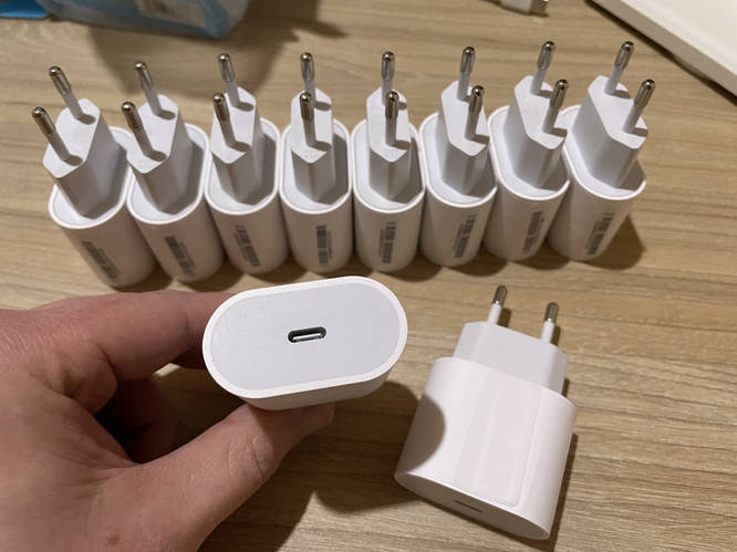 Купить Зарядный блок 1 USB Type C 20W блочок на айфон для зарядки айфон ...