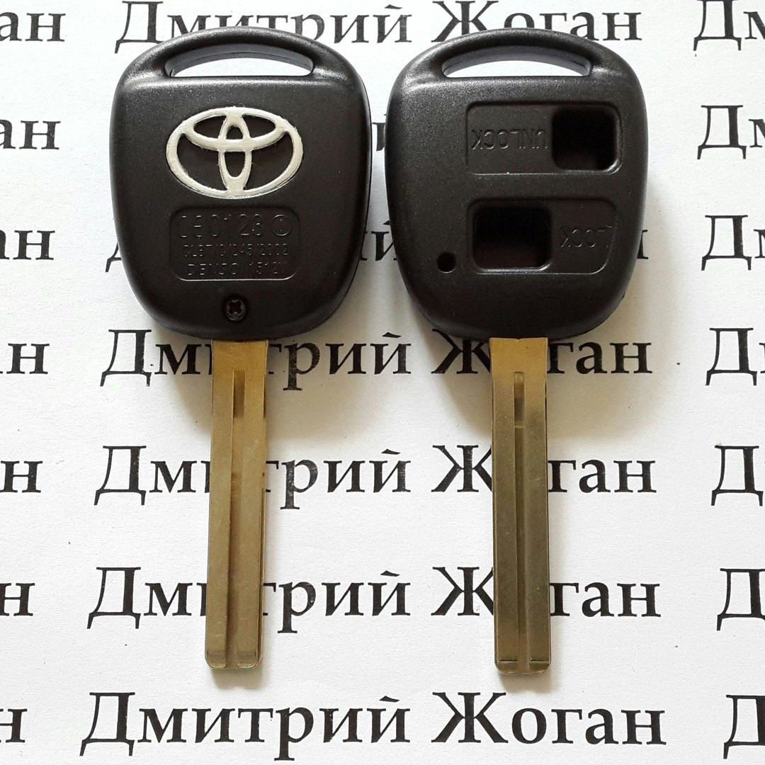 Ключ Toyota Land Cruiser (корпус Тойота Ленд Крузер) 2 - кнопки, лезвие TOY40 - фото 1 - id-p33188869