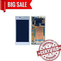 LCD Sony D2302 Xperia M2 Dual with touch screen and frame white (Original China)