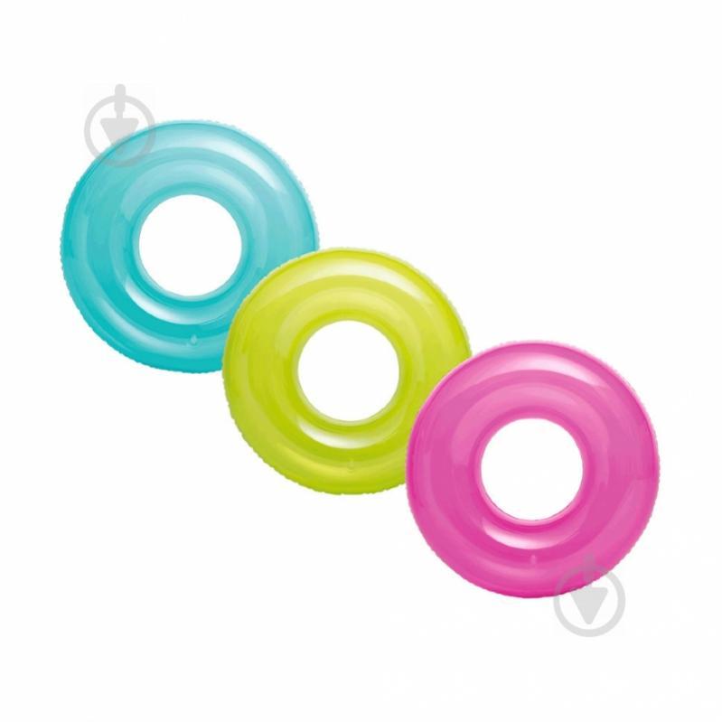 Коло надув. 59260 (24шт) "Неон" 3 види, вініл (9 + років) 76см, фото 1