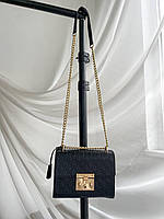 Женская сумка клатч Gucci (черная) art018 подарочная очень красивая стильная сумочка на длинной цепочке cross
