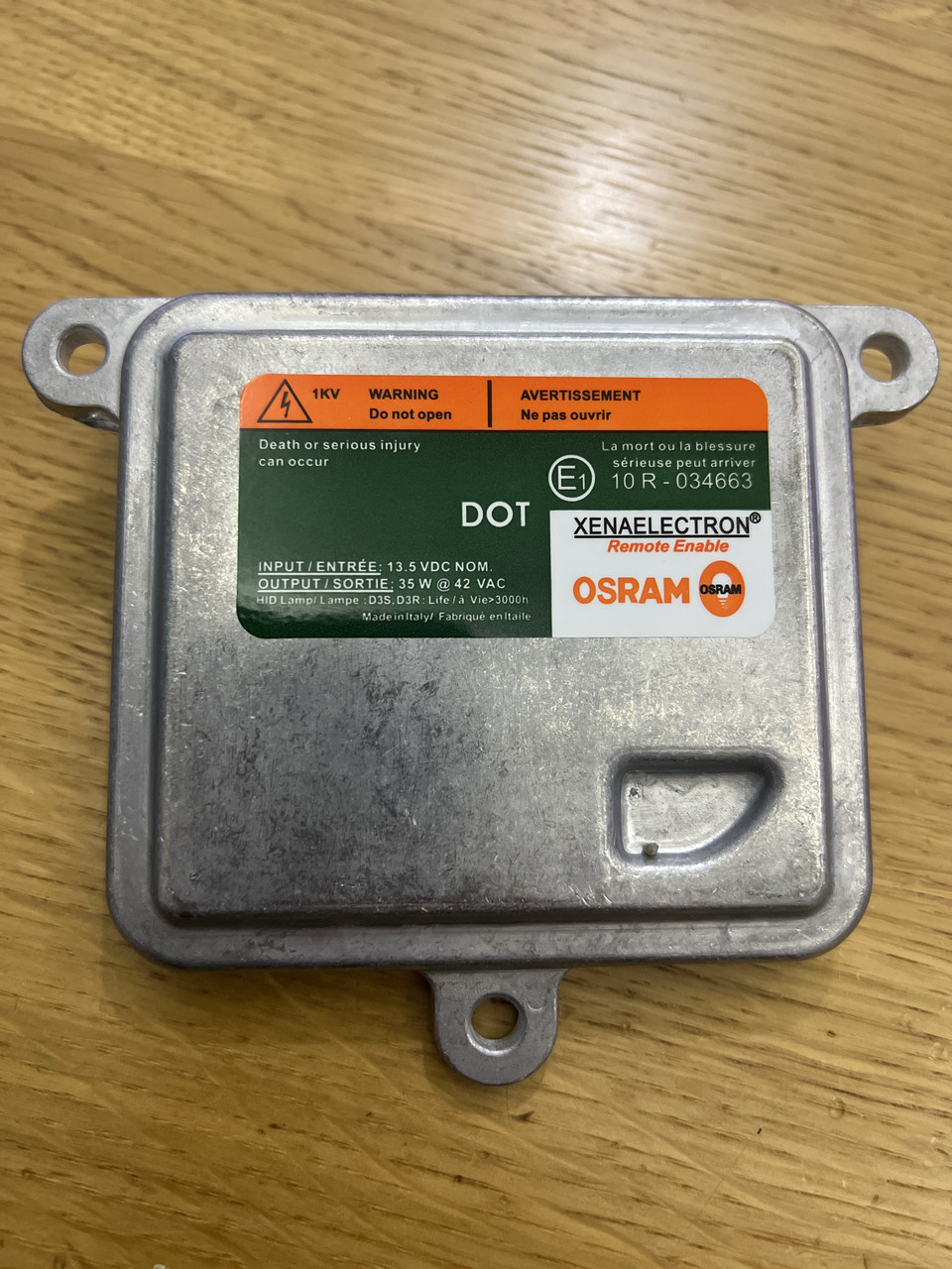 Б/У Блок розпалу Osram D3S (зелена наклейка 3 кріплення 4/3 pin D3S 10R-034663) — AA4265100DG/35XT6-B-D3/1
