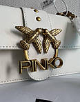 Жіноча сумка Pinko White Premium (біла) стильна красива модна сумочка Gi91063топ, фото 3
