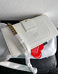 Жіноча сумка Pinko White Premium (біла) стильна красива модна сумочка Gi91063топ, фото 7