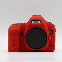 Защитный силиконовый чехол для фотоаппаратов Canon EOS 5D Mark II - красный