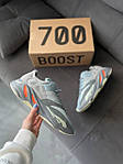Чоловічі кросівки Adidas Yeezy Boost 700 Blue (блакитні із сірим) комбіновані демісезонні кроси S403 top, фото 3
