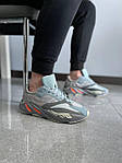 Чоловічі кросівки Adidas Yeezy Boost 700 Blue (блакитні із сірим) комбіновані демісезонні кроси S403 top, фото 4