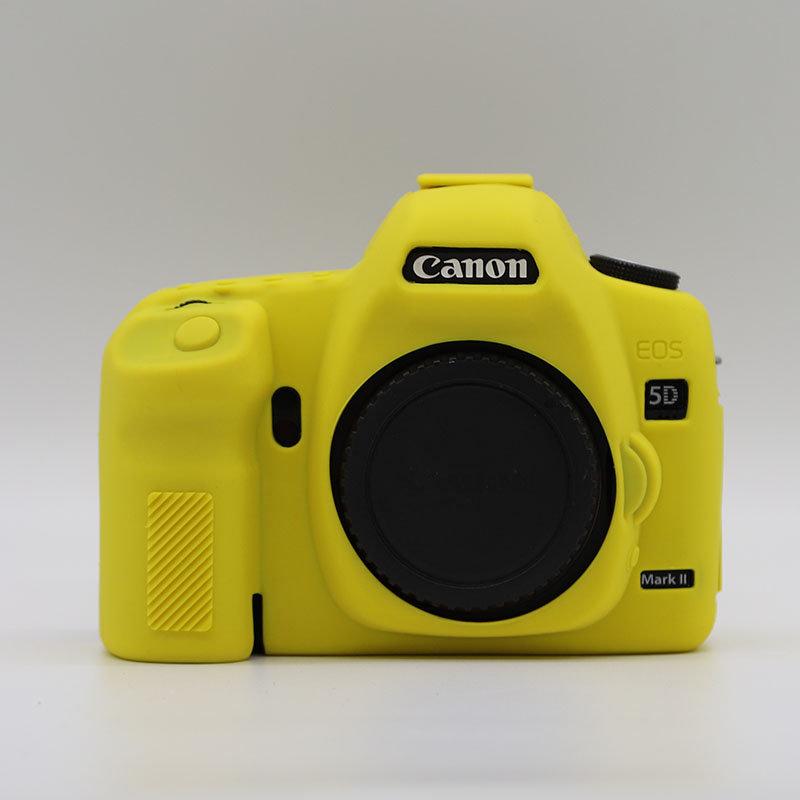 Захисний силіконовий чохол для фотоапаратів Canon EOS 5D Mark II — жовтий