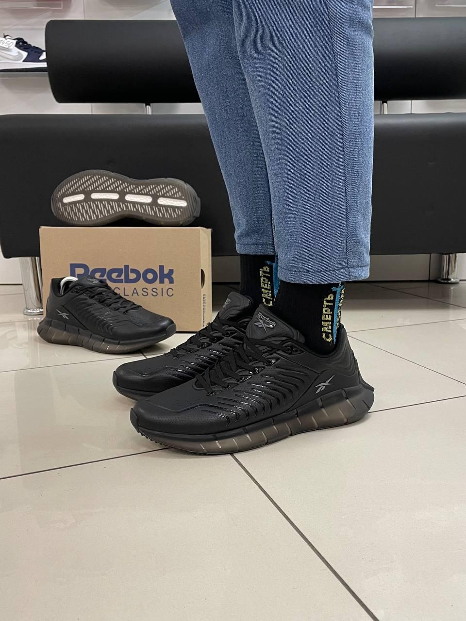 Чоловічі кросівки Reebok Kinetica Boost (чорні) низькі повітропроникні спортивні кроси демісезон A456-7 top, фото 1