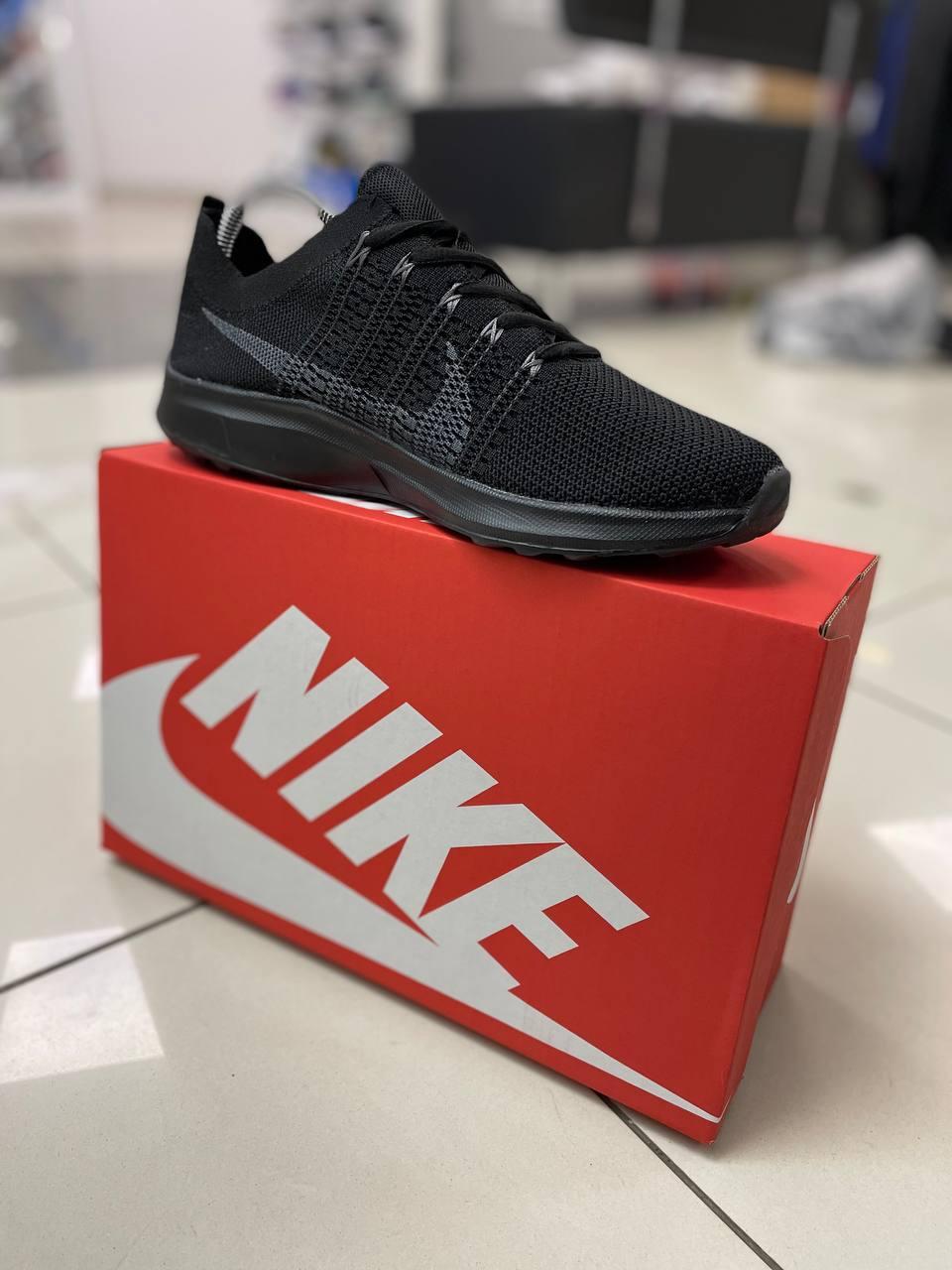 Чоловічі кросівки Nike ZOOM Flyknit lunar 3 (чорні) повсякденні спортивні кроси A9099-1 top, фото 1