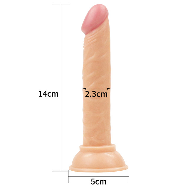 Фалоімітатор маленький міні Анальний Секс Анальний фалоімітатор із присоскою без мошонки 14 см
