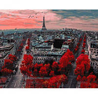 Картина по номерам "Алые краски Парижа" [tsi159780-TSI]