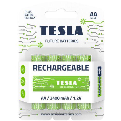 Батарейки акумуляторні TESLA AA GREEN + RECHARGEABLE (HR6), 4 штуки [tsi141600-TSI]