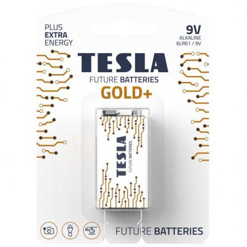 Батарейки TESLA 9V GOLD + (6LR61), 1 штука [tsi141610-TSI]