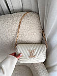 Жіноча сумка LV Wave Multi Pochette Milk (біла) AS278 красива модна стильна екошкіра з монограмою top, фото 11