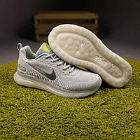 Мужские кроссовки Nike Air Running (серые) светлые спортивные беговые демисезонные кроссы О10877 46 top
