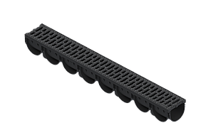 Лоток водовідвідний пластиковий Easy 3 DN100 H100 з решіткою пластиковою А15